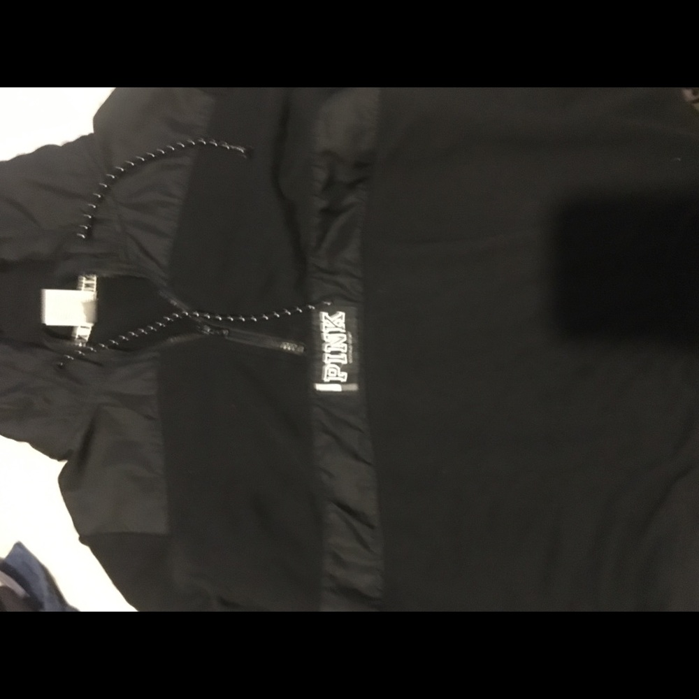 Pink half zip hoodie